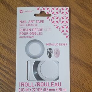 Metallic Silver Nail Art Tape